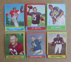 1963 TOPPS FOOTBALL CARD SINGLES COMPLETE YOUR SET PICK CHOOSE UPDATED 7/15