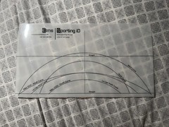 Sporting ID adhesive template