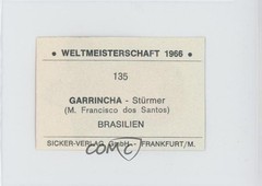 1966 Sicker-Verlag Weltmeisterschaft Garrincha #135 04ae