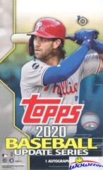 2020 Topps Update Baseball Factory Sealed HOBBY Box-AUTO/RELIC+SILVER Pack