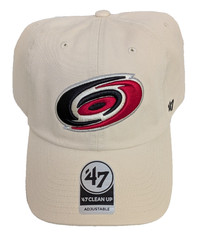 NHL Carolina Hurricanes Beige One Size Adjustable Slouch Hat By ’47 Brand
