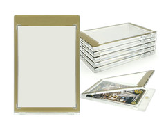 CF Magnetic Card Holder One Touch Case GOLD BORDER — 35PT-360PT Sizes