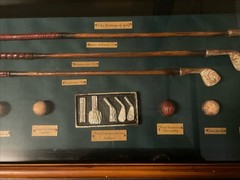 Vintage The History of Golf Shadow Box Long Rectangular See Pictures
