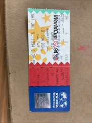 1994 World Cup Quarterfinal ticket Stub