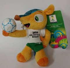 2014 FIFA World Cup Brazil Mascot 5 1/2 » Plush Toy w/ Trigger Snap