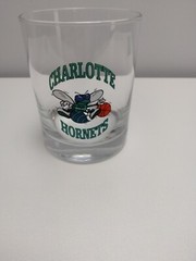 Charlotte Hornets 8 oz Drinking Glass NBA Barware Collectible Cup