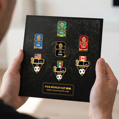 FIFA World Cup 2026 7 Pc Host Country Pin Set USA Mexico Canada Enamel Pins