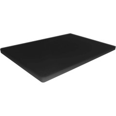 Large Poly Cutting Board, 18×12 Inch Black, 3/4″ Thick, 18″L x 12″W, Black