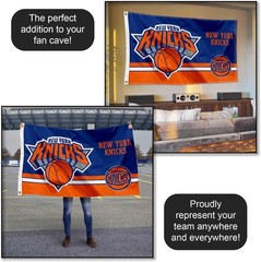 New York Knicks Dual Logo Indoor Outdoor Flag Banner