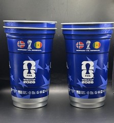 Norway Vs. Senegal FIFA World Cup 2026 Michelob Ultra Set Of 4 Aluminum Cups NY