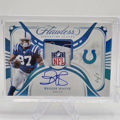 2024 Panini Flawless Signature Gloves NFL Shield 1/1 Reggie Wayne Auto