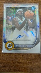 Jarace Walker 2025 Bowman #BCA-JK Mojo Refractor Chrome AUTO Indiana Pacers