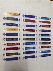 (30) MLB Star Player Sticker Labels for BCW Card Dividers — Labels ONLY