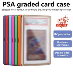 For PSA BGS CGC Magnetic Aluminum Alloy Slab Protector Display Case UV Protector