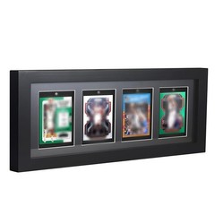 US Wall Mount Trading Card Display Frame 35pt UV Protection Magnetic Card Holder