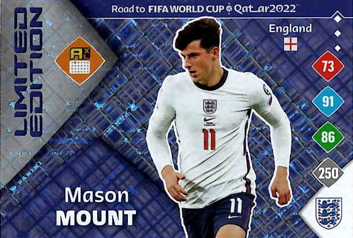 Panini Road To 2022 QATAR World Cup Fußball Limited Edition Mason Mount