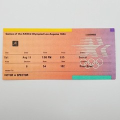 LA Olympics 1984 LOT Soccer Tickets Letter Buyer’s Guide Wrestling Stamp # 2084