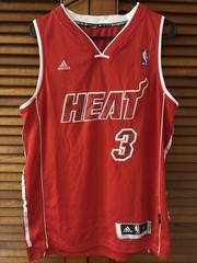 Miami Heat Dwayne Wade #3 Adidas Christmas Day Jersey Men’s Medium