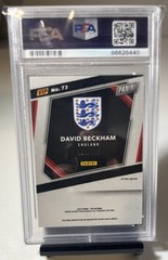 David Beckham 2023 Panini NSCC VIP Gold Blue Sparkle Prizm /149 PSA 10