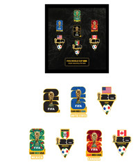 FIFA World Cup 2026 7 Pc Host Country Pin Set USA Mexico Canada Enamel Pins