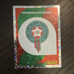 MAR 1 Panini FIFA World Cup 2026 Hologram Sticker Soccer Card #FRM 1 Morocco