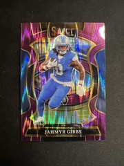 2025 Panini Select Jahmyr Gibbs Concourse Purple Shock /699 No. 71 Lions
