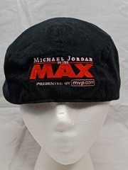 Michael Jordan to the Max Movie Promo Newsboy Cap Hat Y2K 2000 IMAX NBA Black OS