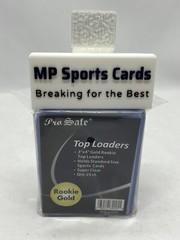 (1) Pro Safe 3″x4″ Top Loaders Rookie Gold 25ct Clear Sports & Trading Cards!