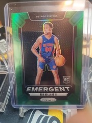 2024-25 PANINI PRIZM RON HOLLAND II ROOKIE EMERGENT #4 GREEN PRIZM PISTONS RC
