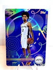 2025 Topps Match Attax Blue Foil Dylan Harper Rookie #122 RC Spurs (Sealed)