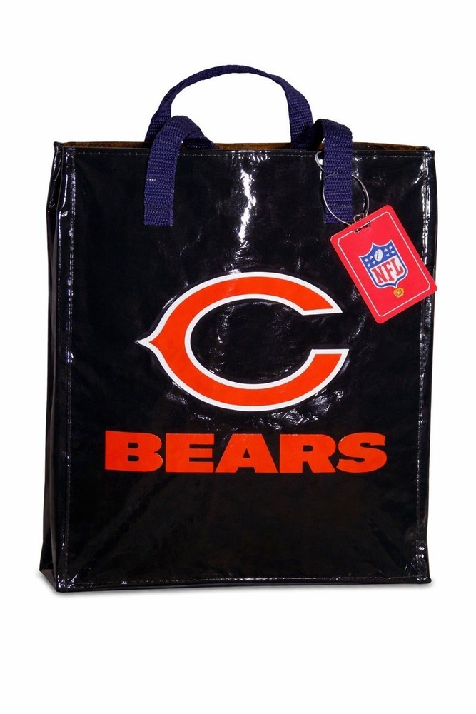 Chicago Bears Reusable Tote Bags – 4 Pack, NFL Team Logo Shopping & Gift Bags