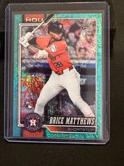 Brice Matthews 2026 Topps Aqua Holo Foil RC — Houston Astros (Retail 1:500 pack)