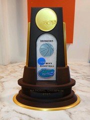 NCAA DIVISION-1 CHAMPIONSHIP TROPHY, ALL SCHOOL AND SPORTS AVAILABLE