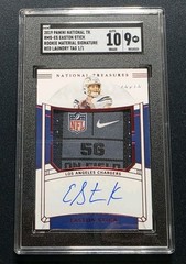 2019 National Treasures Easton Stick Rookie Patch Auto RPA NFL Shield 1/1 SGC 9