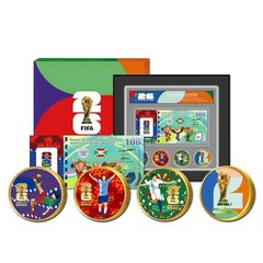 🏆 FIFA 2026 World Cup Commemorative Banknote + 4 medals USA Canada Mexico Gift