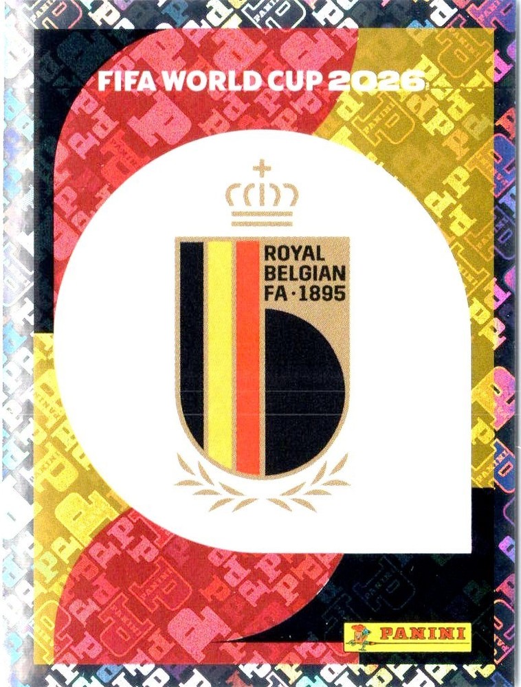 2026 Panini World Cup Sticker Belgium Gold Crumple Foil Multi Variation Pick