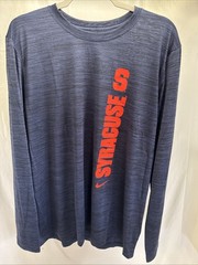Syracuse Orange Nike Dri-Fit Navy Long Sleeve Shirt Men’s Size M L XL 3XL