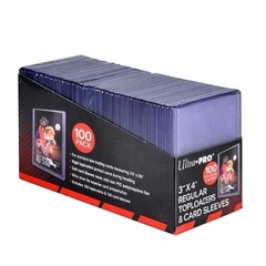 Ultra Pro: Standard 100 Top Loaders & 100 Penny Sleeves — Pokemon, Magic, Sports