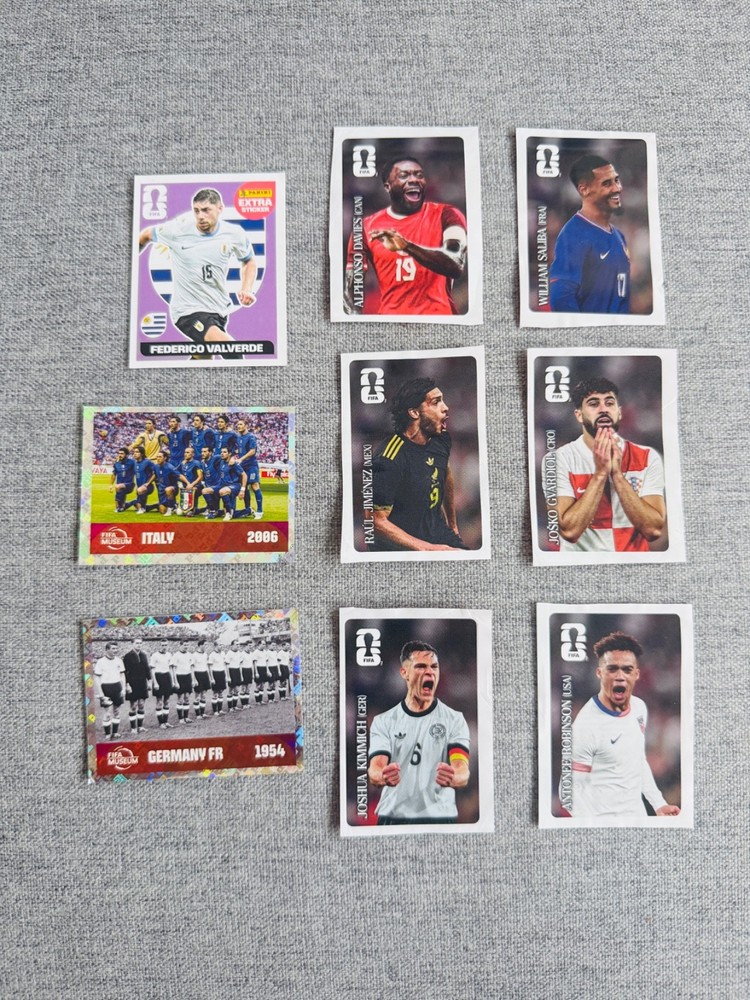Panini World Cup 2026 — bundle of 9 Coca Cola, Extra Stickers & FWC shines