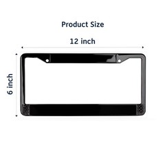 Washington Redskins NFL 3D Polyurethane 2-Hole Black Metal License Plate Frame