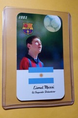 2002 Barcelona Juniors rookie LIONEL MESSI