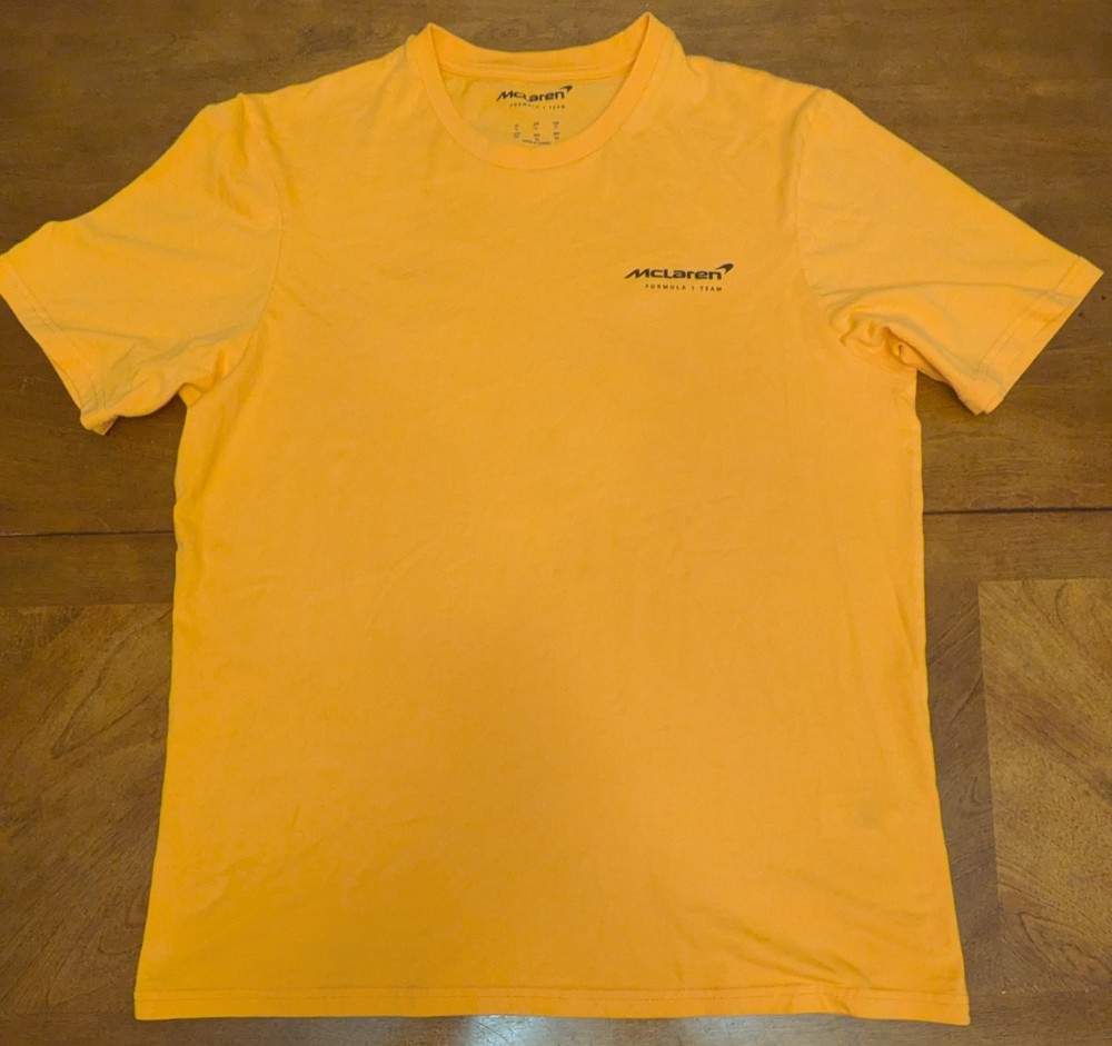 Mclaren Formula 1 Team T-shirt XL Papaya Orange Graphic Castore F1 Racing
