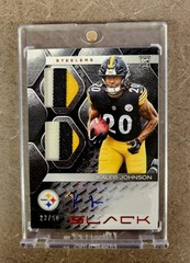 2025 Panini Black Rookie Signature Materials Kaleb Johnson #RSM-KJN /50