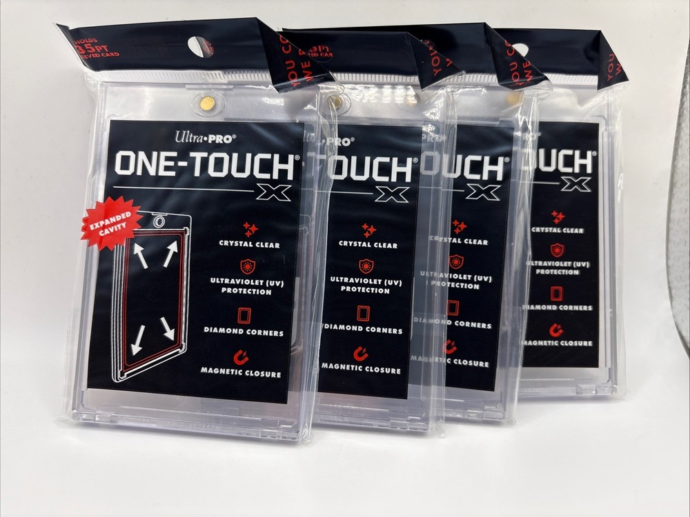 Ultra Pro One-Touch X Magnetic Card Holder 35pt UV Protection — Lot of 4