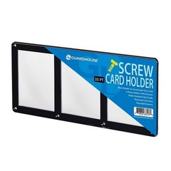 35pt Triple Screwdown Card Holder Black Border Recessed TCG Sports Display Case
