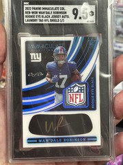 2022 Panini Immaculate Wan’dale Robinson 1/1 Rookie Eye Black NFL Shield SGC 9.5