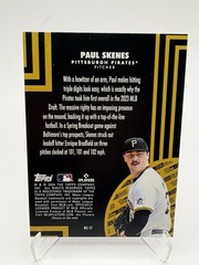 2024 Topps Update Series — Paul Skenes Black Gold Blue Rookie BG-17 Pirates