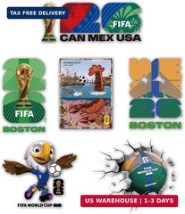 FIFA World Cup 26 Officially Licensed Stickers Pack, 6 PCS Vinyl Waterproof Deca