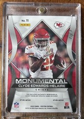 2020 Panini Spectra ROOKIE Cylde Edwards Helaire — NFL SHIELD 1/1 SUPERFRACTOR