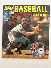 1982 Topps Baseball Sticker Album Old Stock Never Used Empty Carter